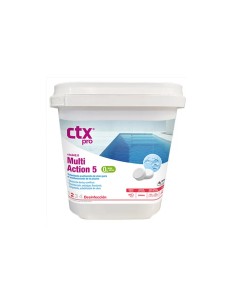 Cloro multiacción especial piscinas liner CTX tabletas 250g envase 5kg